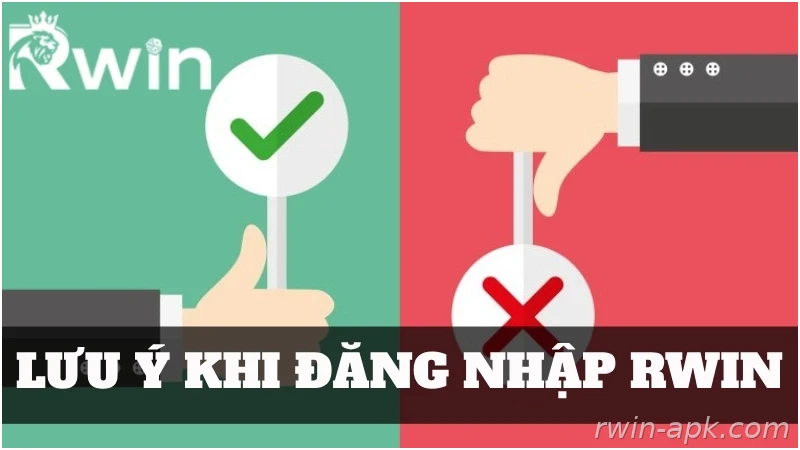 Những lưu ý khi đăng nhập tài khoản